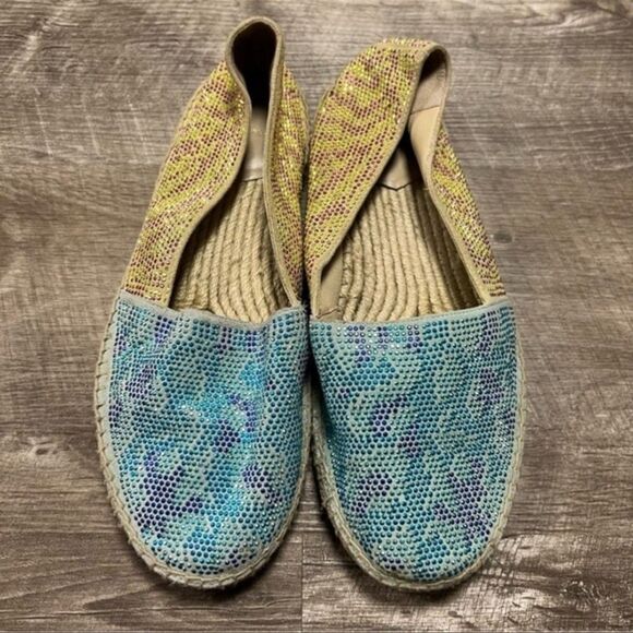 Brian Atwood Vero Cuoio Espadrille Shoes Size 8.5 - Picture 1 of 10